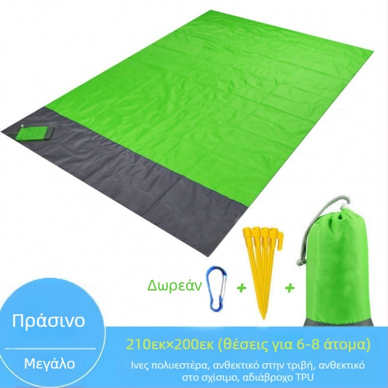 Υπαίθριο χαλάκι πικνίκ, χαλάκι παραλίας, χαλάκι κάμπινγκ τσέπης, φορητό πτυσσόμενο χαλάκι κατά της παραλίας για παραθαλάσσια χρήση, Dropshipping