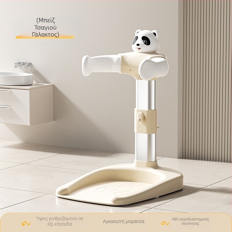 Ράφι μπάνιου για μωρά που κάθεται και στέκεται, ρυθμιζόμενη ράφι μπάνιου, πτυσσόμενη παιδική ράφι μπάνιου που μπορεί να κάθεται και να στέκεται