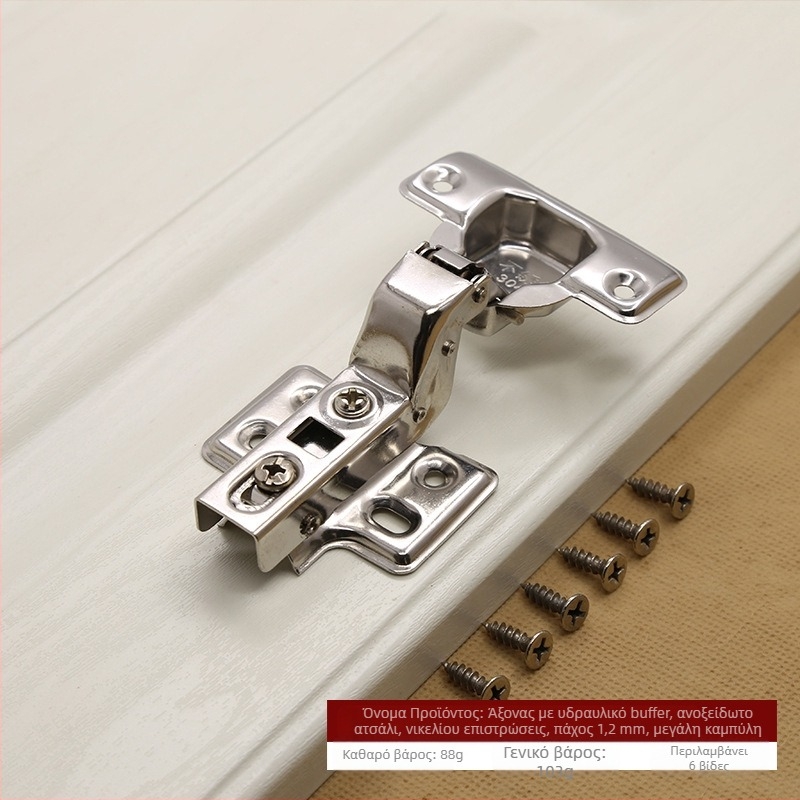 Υδραυλική μεντεσέ από ανοξείδωτο χάλυβα με κρυφή πόρτα ντουλαπιού 180 μοιρών, πτυσσόμενη μεντεσέ αεροσκάφους, φωτιστικό LED από εργοστάσιο άμεσης πώλησης