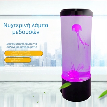 Δημοφιλής μεγάλη γυναικεία λάμπα του Amazon με προσομοίωση εξωτερικού εμπορίου ενυδρείου LED πολύχρωμο νυχτερινό φως διακόσμησης σπιτιού που αλλάζει χρώμα