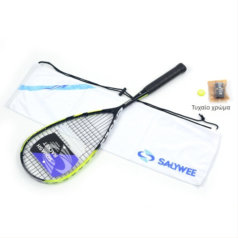 Ρακέτα Salywee Squash Red Eagle Carbon Composite One-Piece Επαγγελματική Ρακέτα Προπόνησης για Ευρωπαϊκές και Αμερικανικές Αθλήσεις, Υπερελαφριά 185±5g