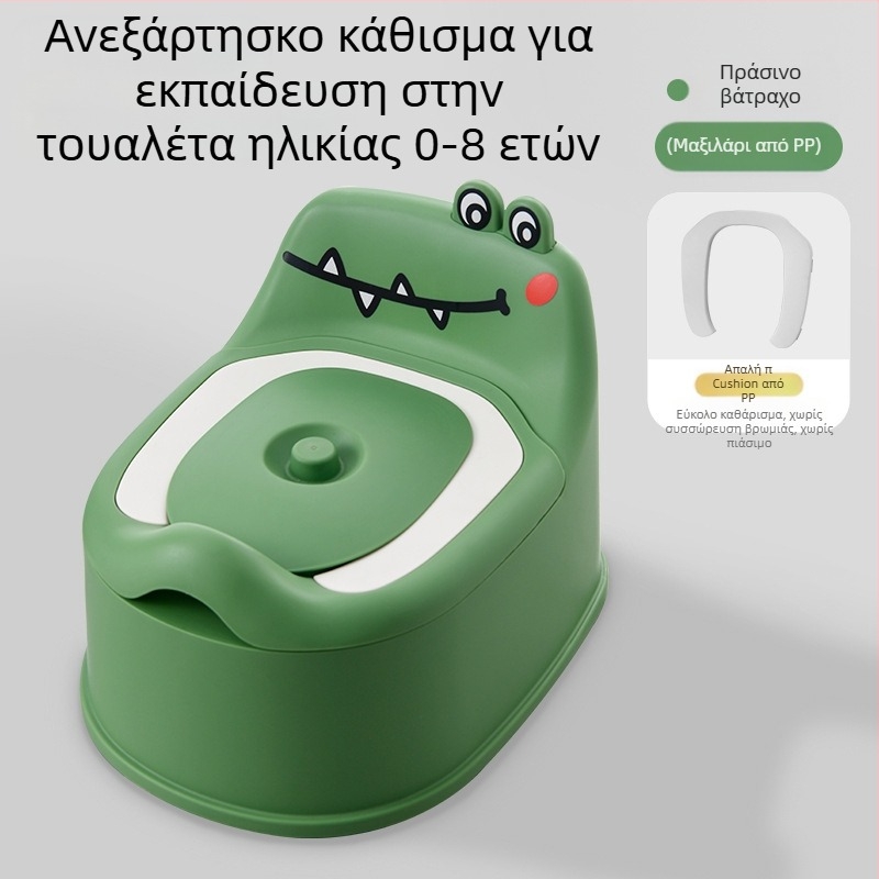 Μικρή παιδική τουαλέτα με κινούμενα σχέδια δεινοσαύρων Μικρή τουαλέτα Απλή μωρουδιακή τουαλέτα μωρού Παιδική τουαλέτα Κουβάς ούρων