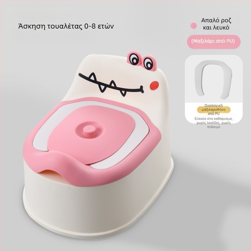 Μικρή παιδική τουαλέτα με κινούμενα σχέδια δεινοσαύρων Μικρή τουαλέτα Απλή μωρουδιακή τουαλέτα μωρού Παιδική τουαλέτα Κουβάς ούρων