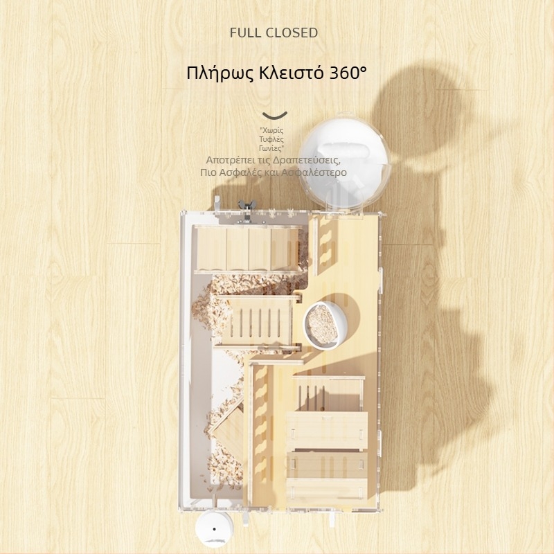 Κλουβί για χάμστερ Golden Bear Special Acrylic Μεγάλο Διαφανές Πολυτελές Βίλα Κουτί Αναπαραγωγής Προμήθειες Παιχνίδια Φθηνό Σετ