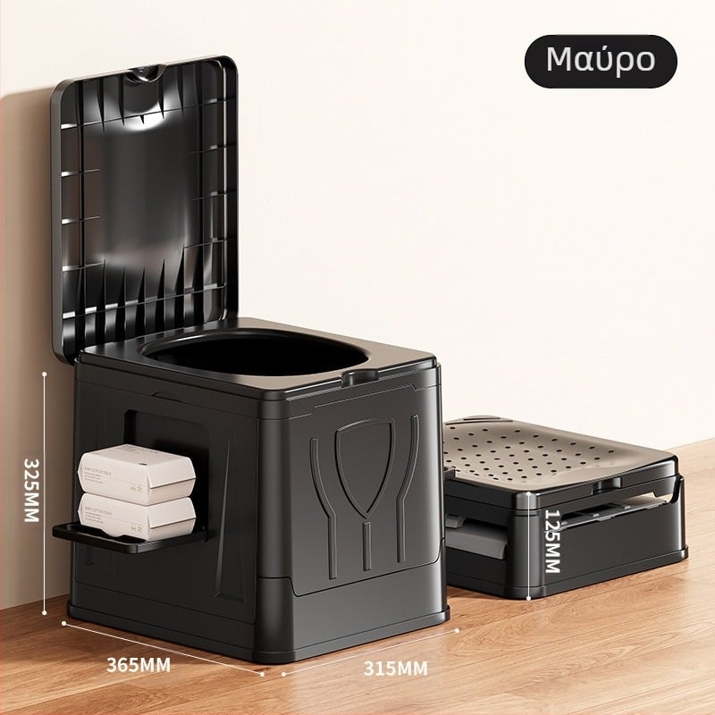 Πτυσσόμενη τουαλέτα αυτοκινήτου φορητή τουαλέτα ενηλίκων αυτο-οδήγησης κάμπινγκ εξωτερικού χώρου έκτακτης ανάγκης σκλήρυνσης τουαλέτα κινητή τουαλέτα