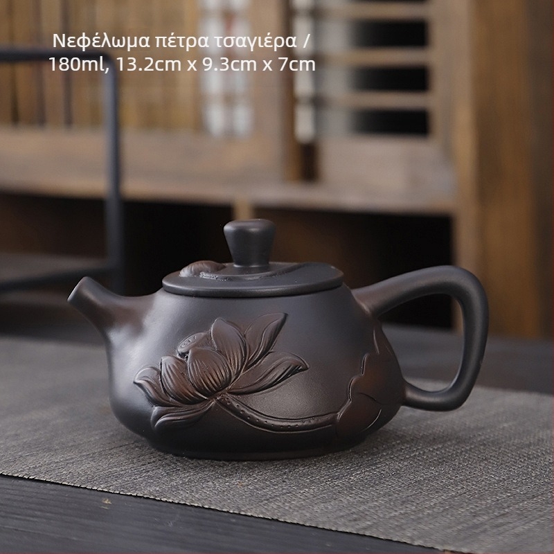 Μωβ κεραμικό σετ τσαγιού kung fu κοστούμι ρετρό οικιακό απλό κάλυμμα τσαγιέρας μπολ σετ τσαγιού αξεσουάρ δώρο χειρός υψηλής αξίας χρώματος