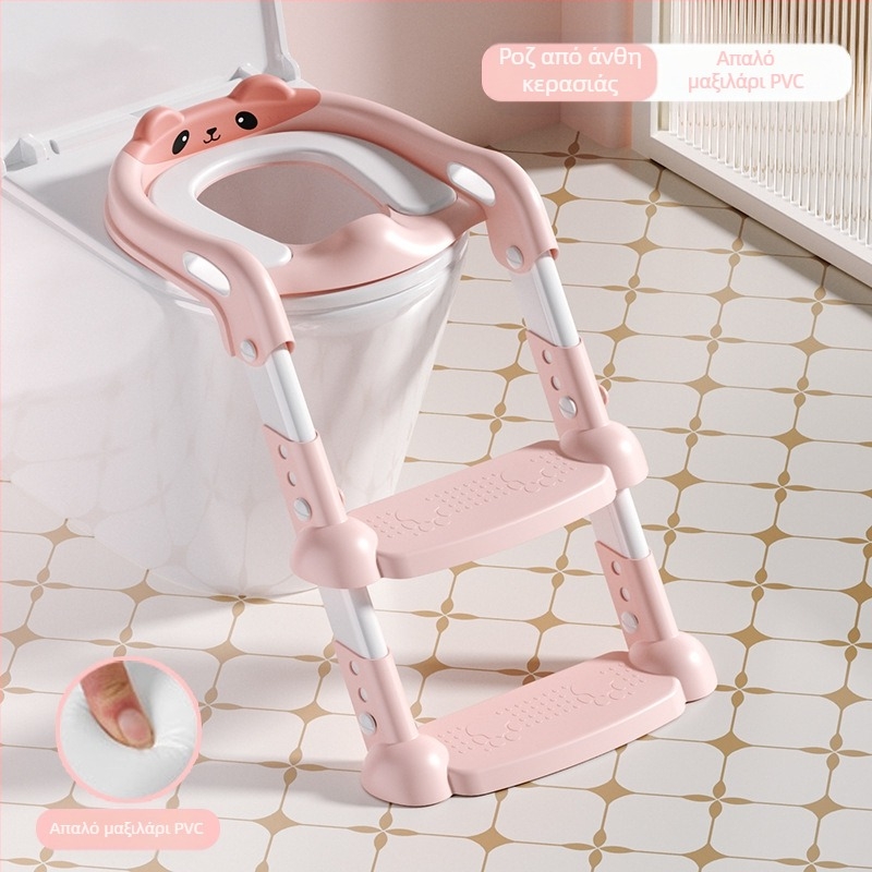 Βοηθητικό σκαμπό παιδικής τουαλέτας Σκάλα τουαλέτας Υποπόδιο προσχολικής ηλικίας Βρεφική τουαλέτα βρόχος Φορητή σκάλα τουαλέτας
