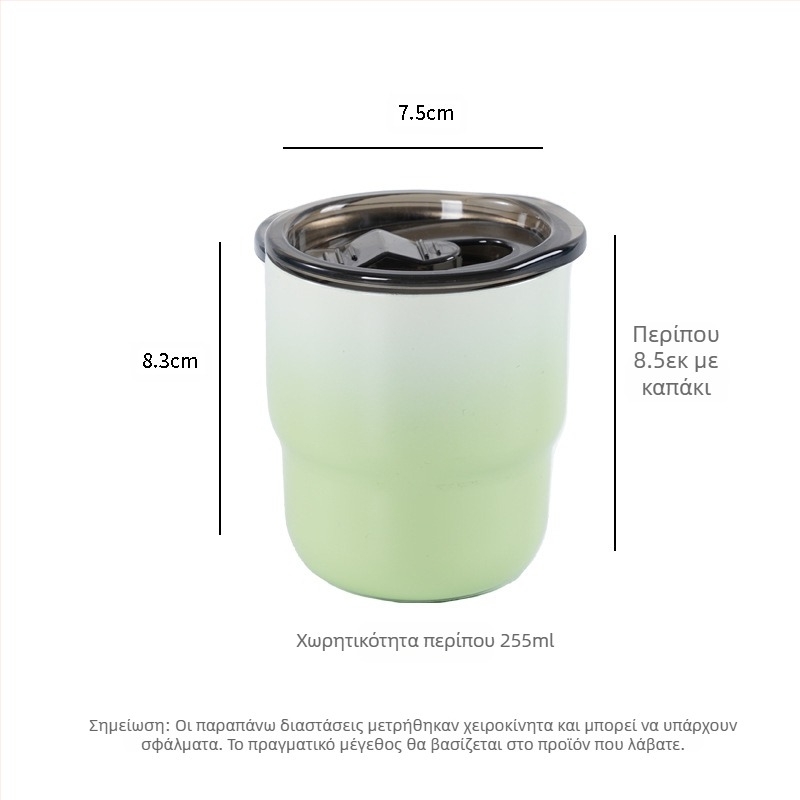 Προμήθεια εξωτερικού εμπορίου 304 από ανοξείδωτο χάλυβα, χρωματιστό φλιτζάνι καφέ, εξωτερικό διπλό μονωμένο στοματικό φλιτζάνι