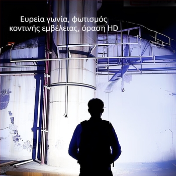 Wallson W91s Προβολέας με ζουμ, επαγωγή, τοποθετημένο στο κεφάλι, ισχυρός φόρτος φωτός, τηλεχειριστήριο, αδιάβροχο, εργασία, ψάρεμα