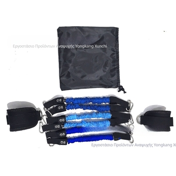 Συσκευή τάνυσης ζώνης αντίστασης από λάτεξ άμεσης προμήθειας από εργοστάσιο, διασυνοριακό αθλητικό κολάν με αγκράφα αστραγάλου, ιμάντα ποδιού, αγκράφα ποδιού