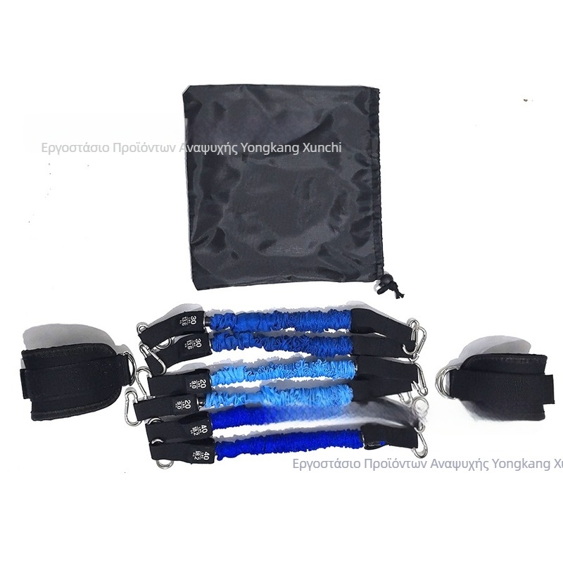 Συσκευή τάνυσης ζώνης αντίστασης από λάτεξ άμεσης προμήθειας από εργοστάσιο, διασυνοριακό αθλητικό κολάν με αγκράφα αστραγάλου, ιμάντα ποδιού, αγκράφα ποδιού