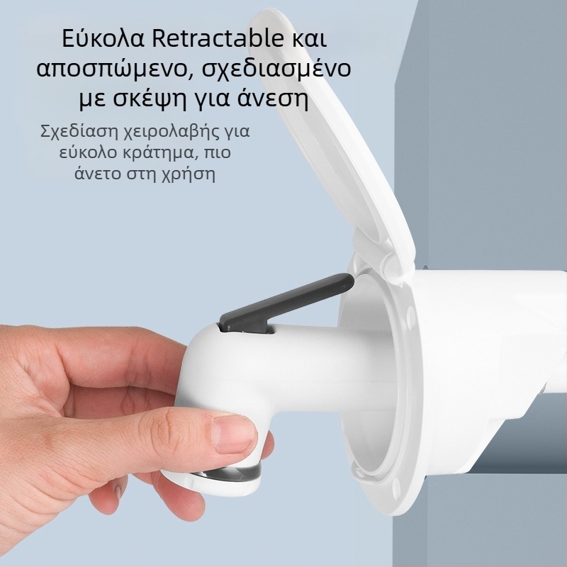 Ακροφύσιο ντους Yacht Mini με εξοικονόμηση νερού, τροποποιημένο εξωτερικό αξεσουάρ ντους με πεπιεσμένο αέρα, ακροφύσιο ABS