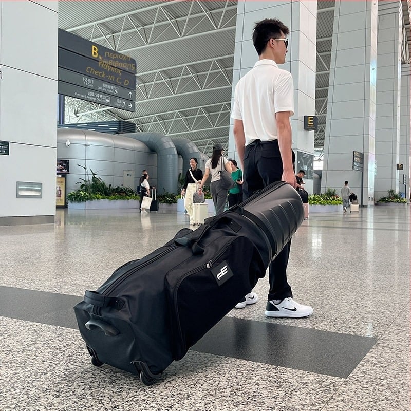Τσάντα γκολφ Playeagle New Golf Aviation Bag με σκληρό κέλυφος, θήκη για τσάντα γκολφ με τροχαλίες