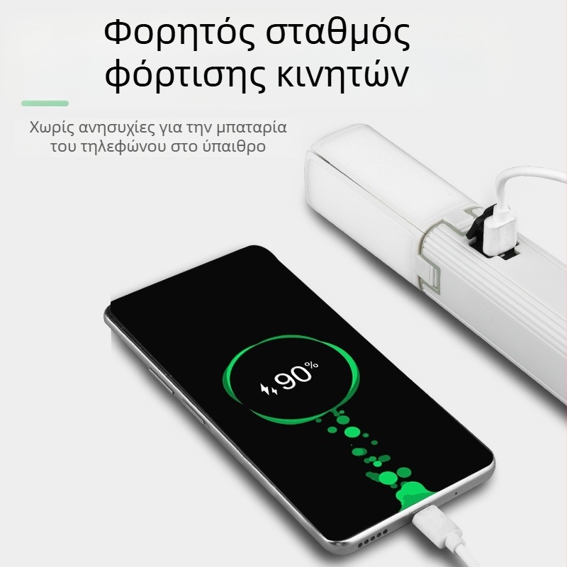 Εξωτερική κρεμαστή λάμπα σκηνής τύπου κάμπινγκ, τετράφυλλη, πτυσσόμενη λάμπα κατασκήνωσης με οδηγημένη ατμόσφαιρα, 90°, εξωτερική λάμπα έκτακτης ανάγκης