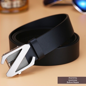Διασυνοριακά best-seller ανδρική δερμάτινη ζώνη πρώτης στρώσης προσωπικότητα casual επίσημη επαγγελματική γράμματα αυτόματη ζώνη παντελόνι μια γενιά μαλλιών