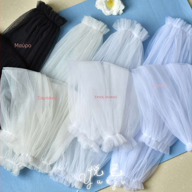 Νυφικό φόρεμα Yueji με φουσκωτά μανίκια και άσπρα μανίκια, που καλύπτουν τα μπράτσα, με αποσπώμενα μανίκια και φουσκωτά μανίκια. Yjm10