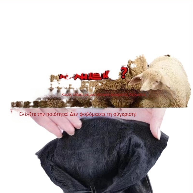 [Πρώτης στρώσης δέρμα κατσίκας] Βελούδινα παχιά ζεστά γάντια χειμερινά αντιολισθητικά γάντια με οθόνη αφής για μοτοσικλέτα