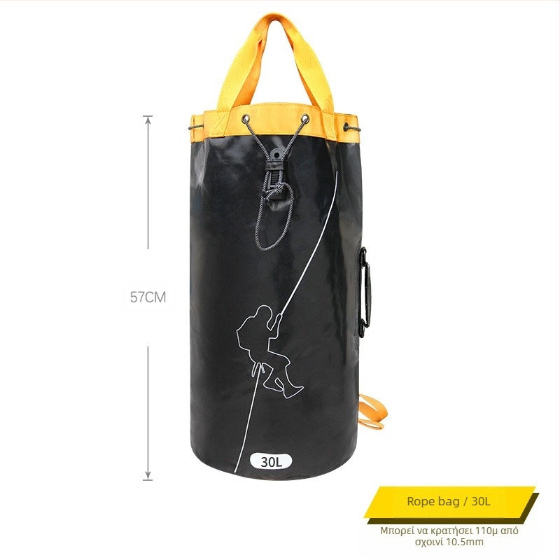 Τσάντα αποθήκευσης σχοινιών για υπαίθριες αθλητικές δραστηριότητες σε υψηλές πωλήσεις, τσάντα ορειβασίας, πτυσσόμενη τσάντα ώμου με σχοινί, σακίδιο πλάτης River