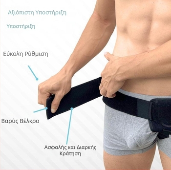 Ζώνη κήλης άμεσης πώλησης από το εργοστάσιο για άνδρες, ζώνη πίεσης για βουβωνοκήλη, ρυθμιζόμενη ζώνη υποστήριξης λεπτού εντέρου