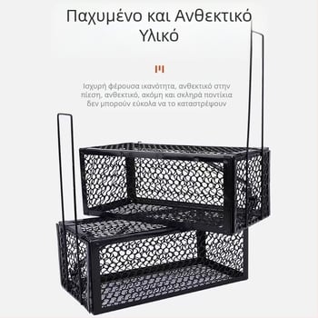 Εσωτερική παγίδα αρουραίων του κατασκευαστή, ευαίσθητο μεταλλικό σιδερένιο κλουβί παγίδας ποντικιών για οικιακή χρήση, εξαιρετικά αποτελεσματικό στην εξόντωση αρουραίων