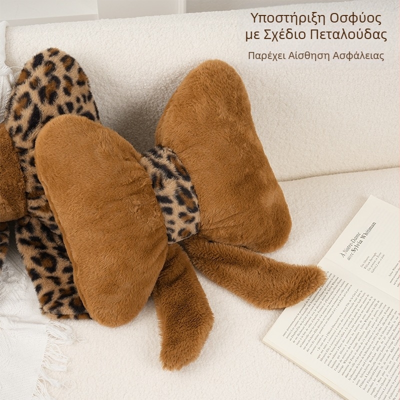 Διασυνοριακό Γραφείο Μαλακό και Άνετο Κάθισμα Οσφυϊκής Υποστήριξης Δείγμα Διακόσμησης Δωματίου Δημιουργικό Μαξιλάρι Καναπέ με Λεοπάρ Εκτύπωση