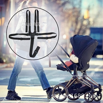 Ζώνη ασφαλείας πέντε σημείων με ρυθμιζόμενη ζώνη ασφαλείας Cross-Border για το καρότσι