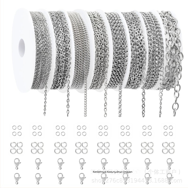 Διασυνοριακή αλυσίδα από ανοξείδωτο ατσάλι, χειροποίητη αλυσίδα κοσμημάτων, αλυσίδα κρυπτογράφησης O-chain, με κοστούμι σε καυτές πωλήσεις