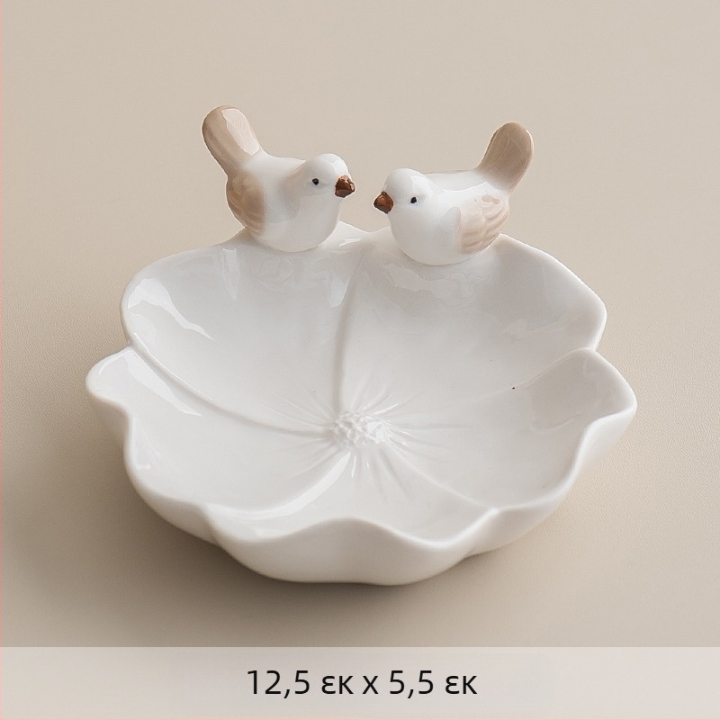 ♡Κεραμικό πιάτο με διαστάσεις, πιάτο φρούτων, σαλόνι, πιάτο αποθήκευσης σπιτιού, πιάτο εκκρεμούς, δημιουργικό πουλί, χαριτωμένο πιάτο ζαχαροπλαστικής