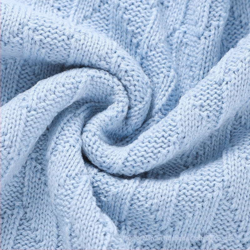 Παιδική απλή κουβέρτα για μωρά σε καυτές πωλήσεις για το φθινόπωρο, νέο μωρό, πλεκτή μονόχρωμη κουβέρτα για μωρά, απλή κουβέρτα κλιματισμού για μωρά