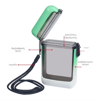 Πυκνωμένη αδιάβροχη διαφανής θήκη τσιγάρων, συσκευασία 20 τεμαχίων, σφραγισμένη θήκη προστασίας τσιγάρων, εξωτερική δημιουργική εξατομικευμένη φορητή θήκη τσιγάρων για άνδρες