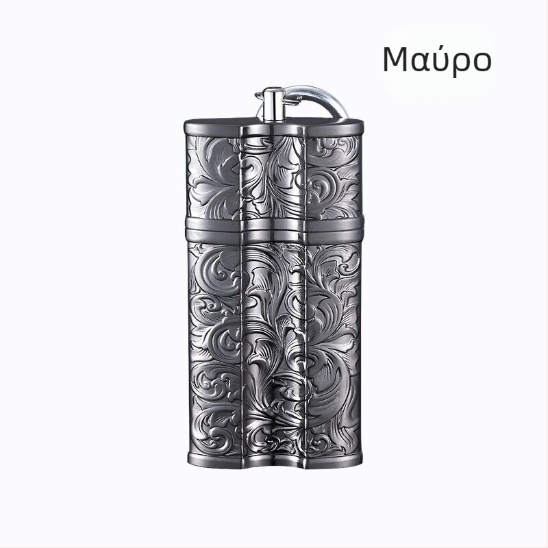 Φορητό Σταχτοδοχείο Διασυνοριακής Δημιουργικότητας με Μεταλλική Αγκράφα, Φορητό Σταχτοδοχείο Εξωτερικού Χώρου για Αυτοκίνητο, Αποθήκευση, Σταχτοδοχείο Πούρων Εξωτερικού Χώρου