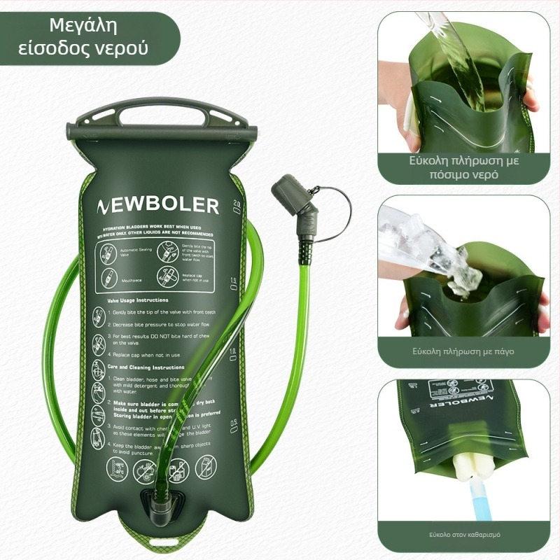 Υπαίθρια Αθλήματα Τσάντα Πόσιμου Νερού Φορητή Ποδηλασία Τρέξιμο Ανώμαλος Χώρος Μεγάλο Άνοιγμα Πτυσσόμενο Μαλακό Μπουκάλι Νερού Ορειβασία Σακίδιο Πλάτης Τσάντα Νερού