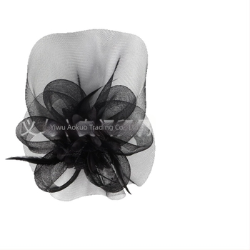 Ευρωπαϊκό και αμερικανικό κόμμωση με φτερό από πλέγμα για γιορτές, νυφική φωτογραφία γάμου, vintage αξεσουάρ μαλλιών, φουρκέτα, διπλής χρήσης, κόμμωση λουλούδι