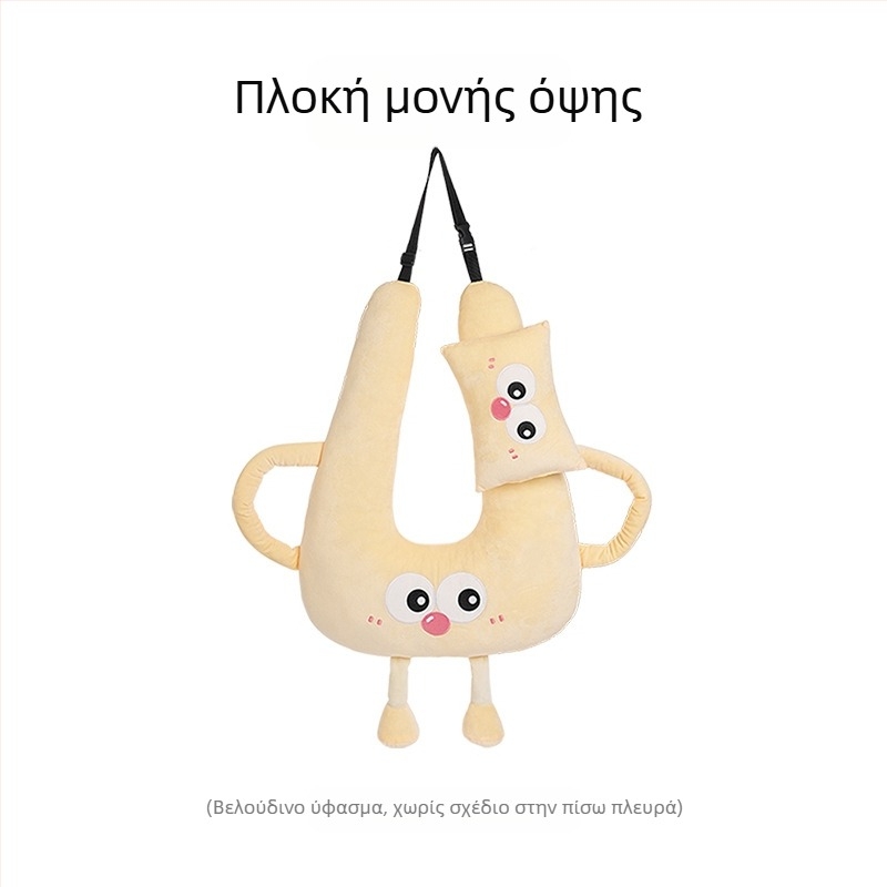 Προσκέφαλο αυτοκινήτου κινουμένων σχεδίων δημιουργικό παιδικό αυτοκίνητο για μεγάλες αποστάσεις ύπνου τεχνητό μαξιλάρι λαιμού τέσσερις εποχές καθολικό μαξιλάρι ύπνου