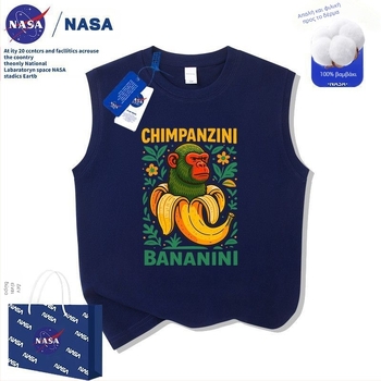 Παιδικό μπλουζάκι Nasa Abstract Saturn Ox Mountain Sea Classic από καθαρό βαμβάκι, καλοκαιρινό 2025, νέο μπλουζάκι μεσαίου και μεγάλου μεγέθους για παιδιά