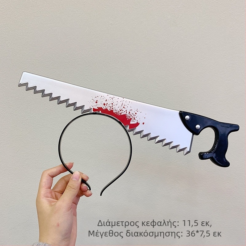 Αστεία προσομοίωση μαχαίρι κουζίνας, κορδέλα μαλλιών, παρωδία, χριστουγεννιάτικο κόμμωση, αξεσουάρ μαλλιών, κλειδί, κορδέλα για τα μαλλιά, φουρκέτα