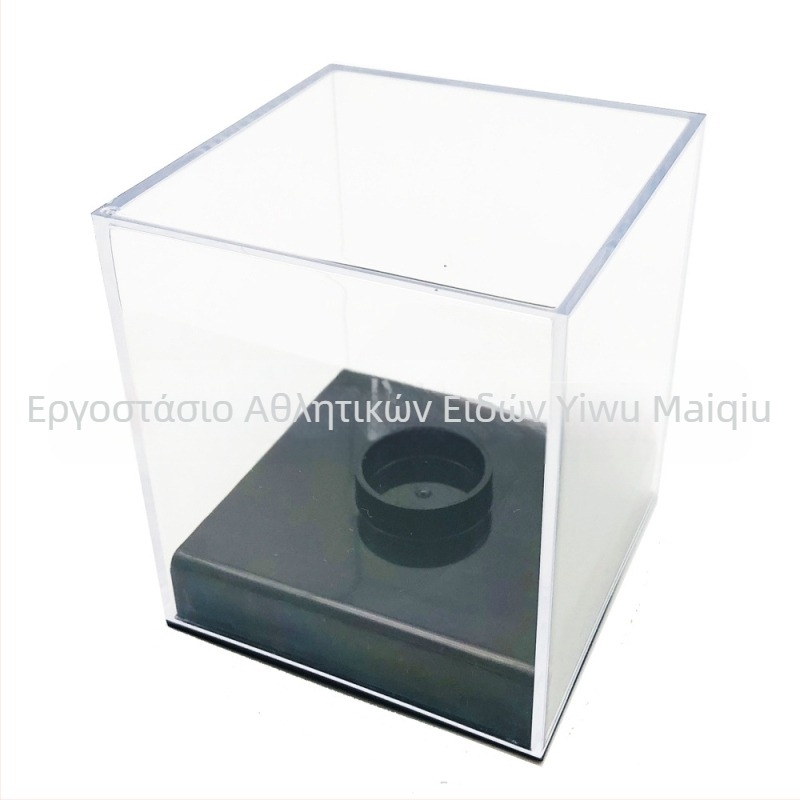 Διαφανές ακρυλικό κουτί μπέιζμπολ, ανθεκτικό στην υγρασία και τη σκόνη, συλλεκτικό κουτί επίδειξης μπέιζμπολ για τένις και γκολφ