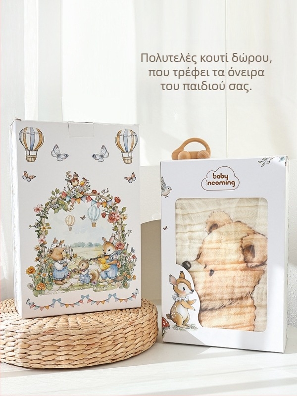 Πετσέτα μπάνιου για νεογέννητα γάζας έξι στρώσεων από μπαμπού βαμβάκι κουβέρτα μωρού Four Seasons Universal μεγάλου μεγέθους απορροφητική πετσέτα μπάνιου μωρού