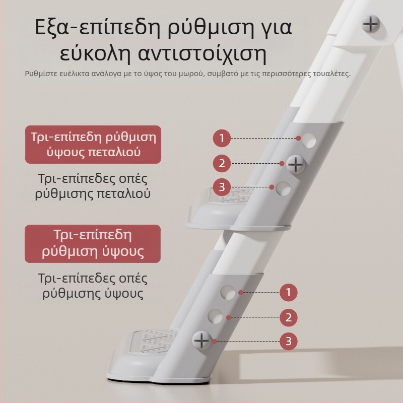 Παιδική τουαλέτα τύπου σκαλοπατιού Παιδική τουαλέτα τύπου σκαλοπατιού για άνδρες και γυναίκες Πτυσσόμενο σκαμπό για οικιακή χρήση Αντιολισθητικό σκαλί για παιδιά