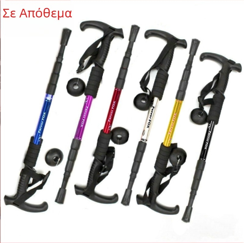 Είδη ταξιδιού Βάση τέντας τεσσάρων τμημάτων από κράμα αλουμινίου Απορροφητική τέντα Εξαιρετικά ελαφριά ίσια λαβή Καμπύλη λαβή Πατερίτσες μπαστούνι πεζοπορίας Υπαίθρια πεζοπορία