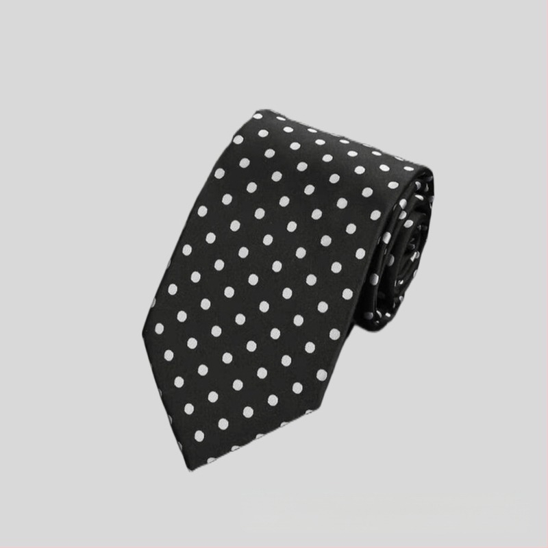 Εργοστάσιο σε απόθεμα χονδρικής επίσημη ένδυση επαγγελματική μόδα casual 8CM πουά μονόχρωμο γάμου επαγγελματική γραβάτα-βιδούλα