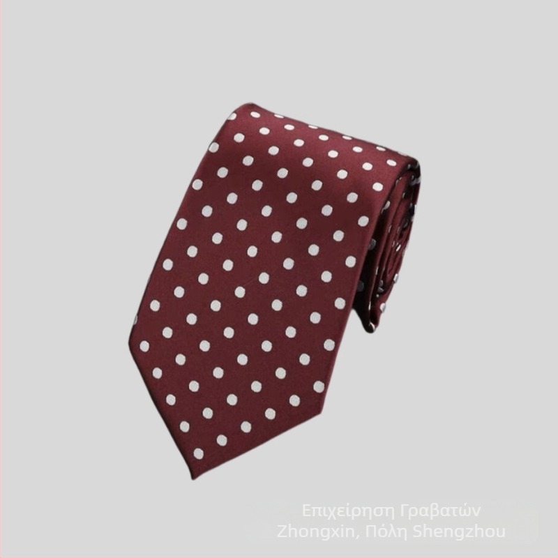 Εργοστάσιο σε απόθεμα χονδρικής επίσημη ένδυση επαγγελματική μόδα casual 8CM πουά μονόχρωμο γάμου επαγγελματική γραβάτα-βιδούλα