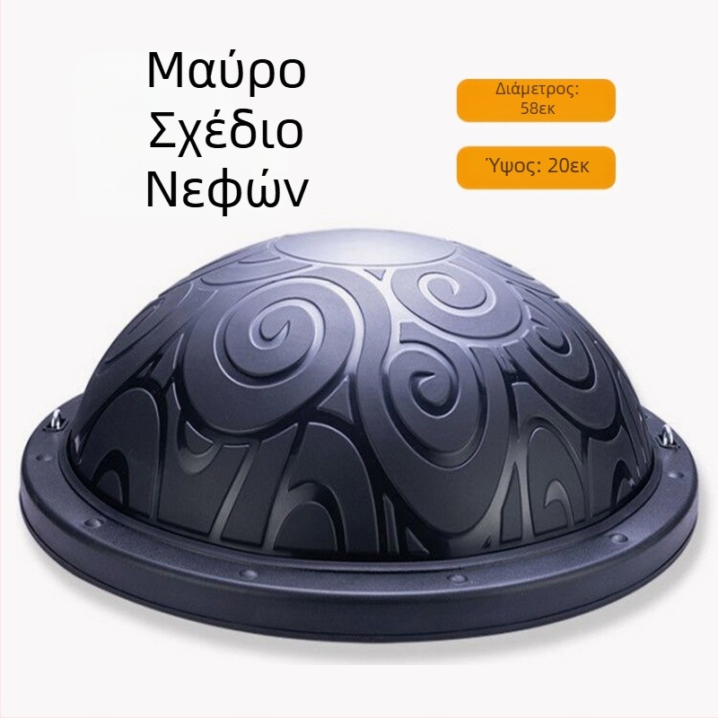 Μπάλα ταχύτητας κύματος ημικυκλική μπάλα ισορροπίας παχιά μπάλα γιόγκα με αντιεκρηκτική προστασία Εξοπλισμός προπόνησης γυμναστικής Pilates Foot Stepping Οικιακό ημισφαίριο