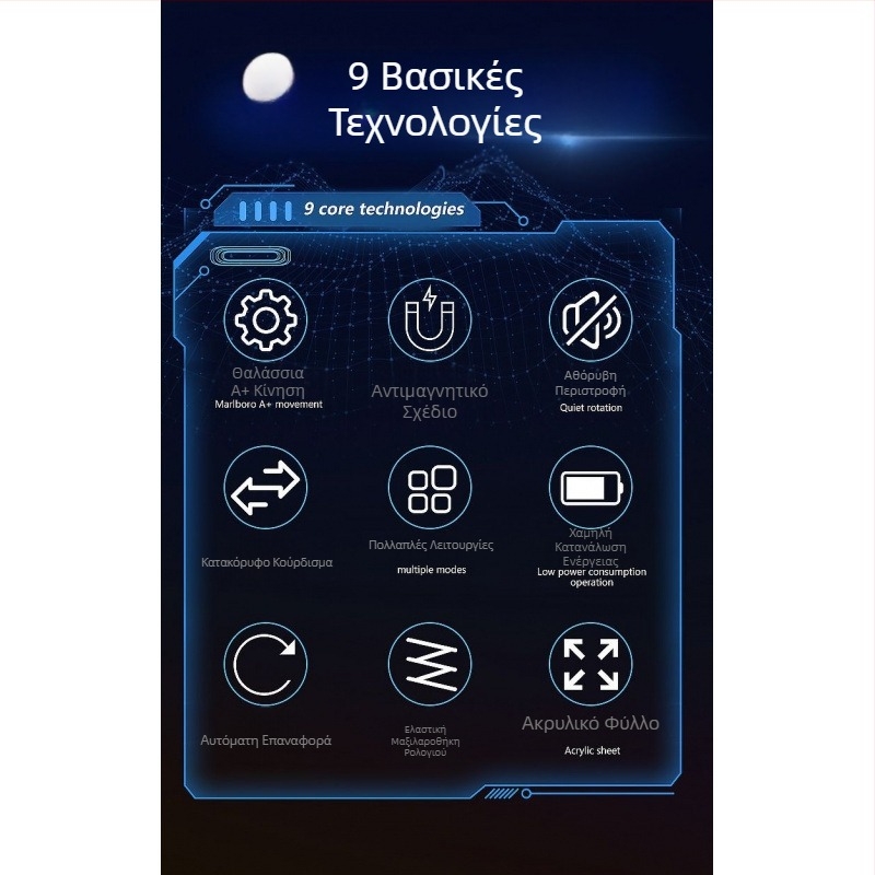 Γερμανικό μηχανικό ρολόι μάρκας αυτόματο ρολόι οικιακού ηλεκτρικού ρολογιού υψηλής ποιότητας πλήρως αυτόματο περιστρεφόμενο κουτί ρολογιού