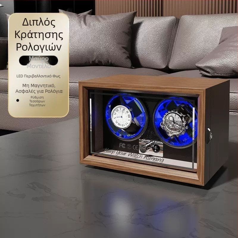 Γερμανικό μηχανικό ρολόι μάρκας αυτόματο ρολόι οικιακού ηλεκτρικού ρολογιού υψηλής ποιότητας πλήρως αυτόματο περιστρεφόμενο κουτί ρολογιού