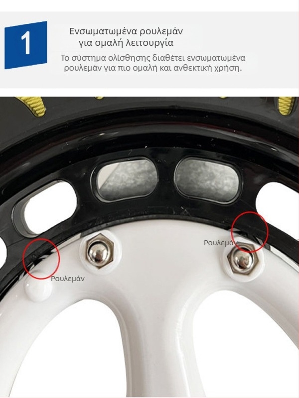 Νέος τροχός Kite Line με αντιανεμικό ρουλεμάν ενηλίκων, αυτοασφαλιζόμενος τροχός χειρός για παιδιά, εύκολος στη χρήση