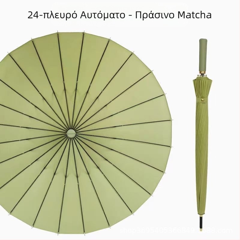 Ομπρέλα γκολφ με μακριά λαβή και αδιάβροχο κάλυμμα, ημιαυτόματο άνοιγμα και κλείσιμο, ομπρέλα αυτοκινήτου με ίσια ράβδο, ισχυρή ανθεκτική στον άνεμο, μαύρο καουτσούκ, αντηλιακό