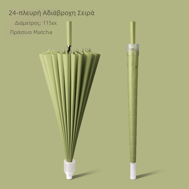 Ομπρέλα γκολφ με μακριά λαβή και αδιάβροχο κάλυμμα, ημιαυτόματο άνοιγμα και κλείσιμο, ομπρέλα αυτοκινήτου με ίσια ράβδο, ισχυρή ανθεκτική στον άνεμο, μαύρο καουτσούκ, αντηλιακό