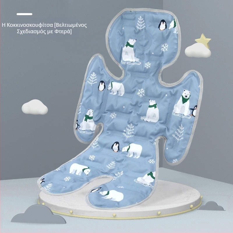 Καλοκαιρινή καρέκλα τραπεζαρίας με πάγο, καρότσι μωρού, πάγος με τζελ, δροσερό μαξιλάρι μωρού, κρύο μαξιλάρι, παιδικό χαλάκι αυτοκινήτου, μαλακό