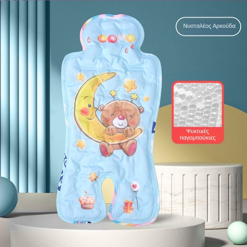 Καλοκαιρινή καρέκλα τραπεζαρίας με πάγο, καρότσι μωρού, πάγος με τζελ, δροσερό μαξιλάρι μωρού, κρύο μαξιλάρι, παιδικό χαλάκι αυτοκινήτου, μαλακό